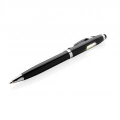 Pix - Deluxe stylus pen with COB light, black
