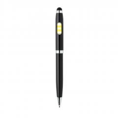 Pix - Deluxe stylus pen with COB light, black
