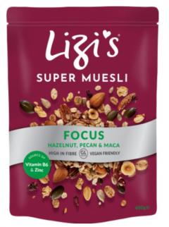 Musli - Lizi's Super Muesli Focus Hazlenut, Pecan & Maca 