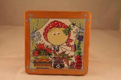 Placa ceramica pictata manual