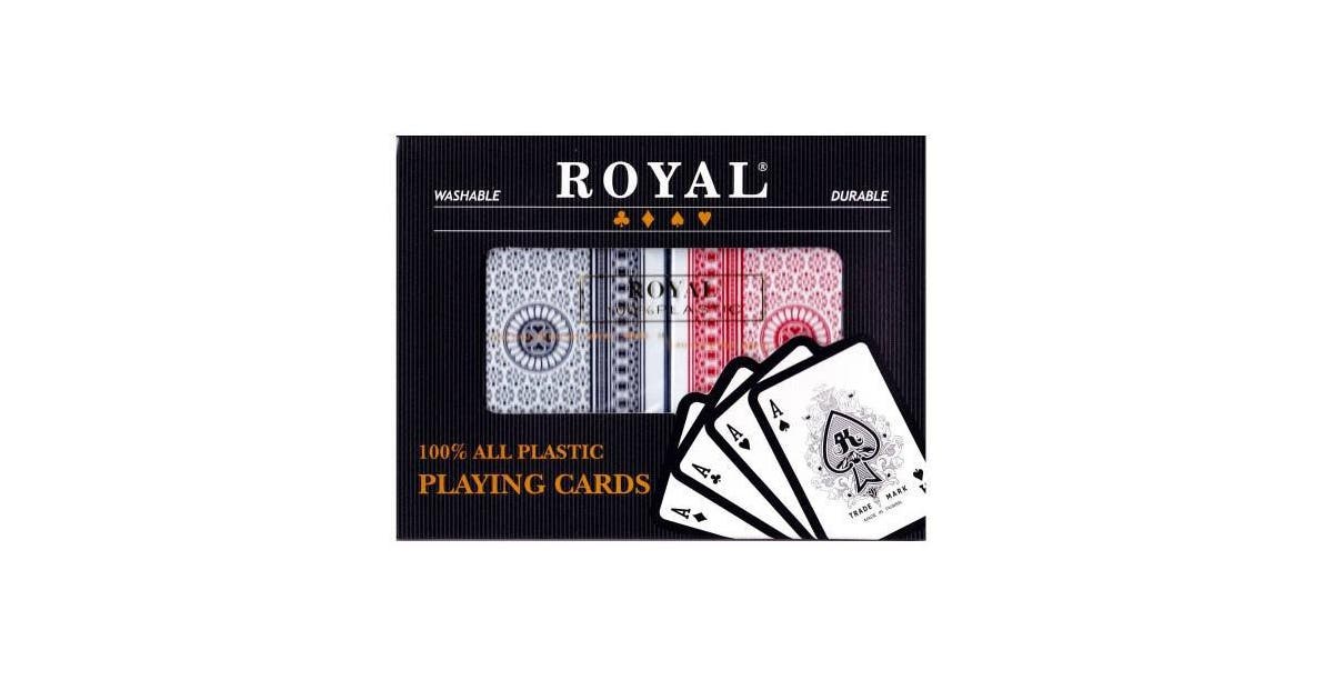 acceleration Store Untouched Set 2 Pachete Carti Royal Canasta Poker - Din Plastic - AS