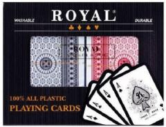 Set 2 Pachete Carti Royal Canasta Poker - Din Plastic