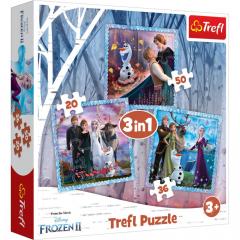 Puzzle 3in1 - Frozen 2 - Regatul de Gheata