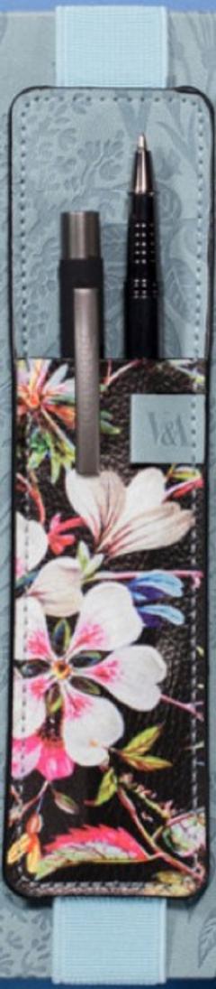 Semn de carte - Bookaroo Pen Pouch - V&A Kilburn Black Floral