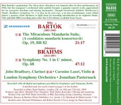 Bartok: The Miraculous Mandarin Suite / Brahms: Symphony No.1