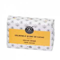 Sapun natural crema - Galbenele si unt de cacao