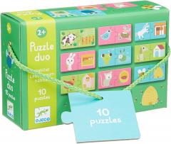Puzzle educativ - Puzzle duo: Habitat