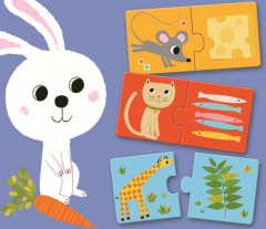 Puzzle educativ - Puzzle duo: Dinner's ready!