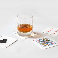 Set suporturi pahare - Playing Card Drink Mats