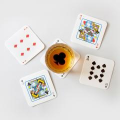 Set suporturi pahare - Playing Card Drink Mats