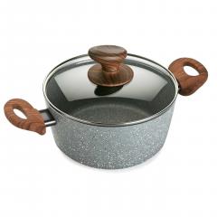 Oala din aluminiu cu capac, 20 cm