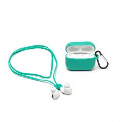 Accesorii casti - Case and Cord Set for AirPods Pro, Turquoise