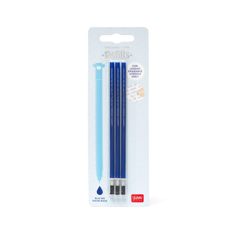 Set 3 rezerve pix Refill For Erasable Pen Blue Legami
