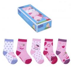 Set 5 perechi sosete pentru bebelusi - Peppa Pig - 15/16