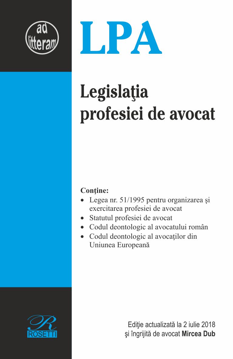 Legislatia profesiei de avocat