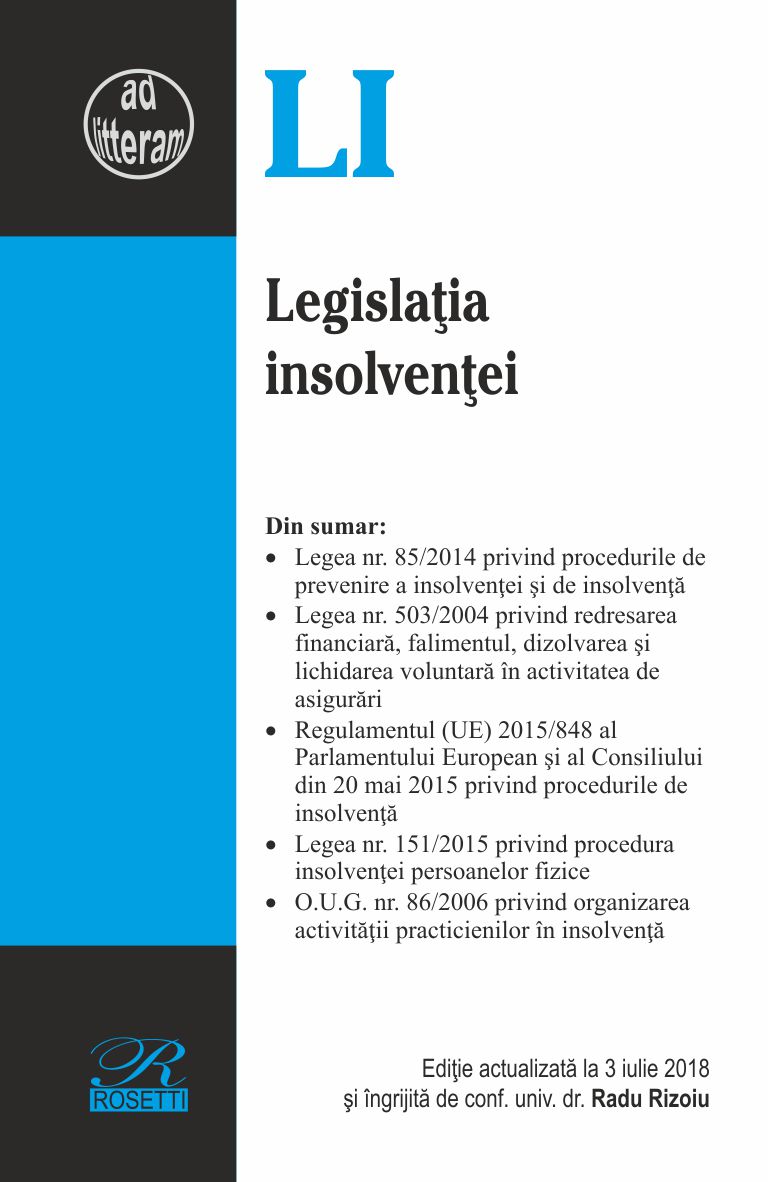Legislatia insolventei