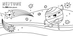8 Little Planets Coloring Book