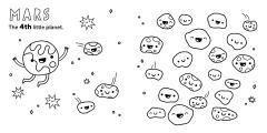 8 Little Planets Coloring Book
