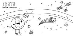 8 Little Planets Coloring Book