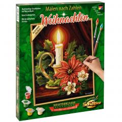 Kit pictura cu numere - Christmas, 24x30 cm