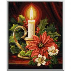 Kit pictura cu numere - Christmas, 24x30 cm