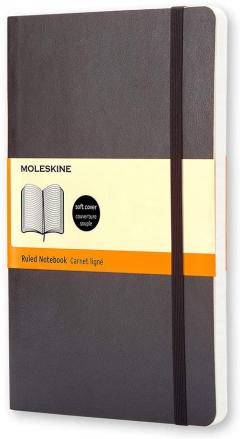 Carnet - Moleskine Classic - Soft Cover, Pocket, Ruled - Black