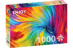 Puzzle 1000 piese - Colorful Paint Swirl