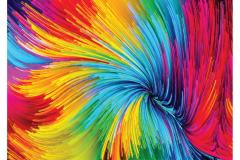 Puzzle 1000 piese - Colorful Paint Swirl