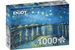 Puzzle 1000 piese - Vincent Van Gogh - Starry Night Over Rhone