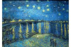 Puzzle 1000 piese - Vincent Van Gogh - Starry Night Over Rhone