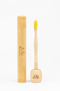Suport din bambus pentru periuta de dinti