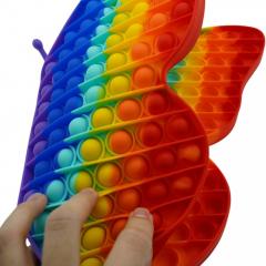 Jucarie antistres - Pop It Now and Flip It - Fluture Multicolor Urias