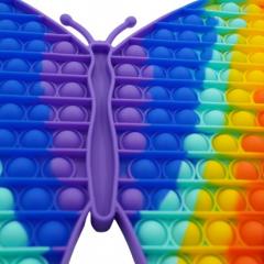 Jucarie antistres - Pop It Now and Flip It - Fluture Multicolor Urias