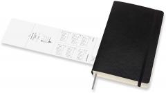 Agenda 2021-2022 - 18-Month Daily Planner - Large, Soft Cover - Black