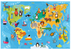 Puzzle - Giant Puzzle: Animal In the World