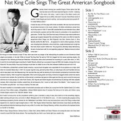 Nat King Cole Sings The American Songbook - Vinyl