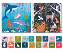 Puzzle educativ - Play Dudu: Little Detective-Find the animals