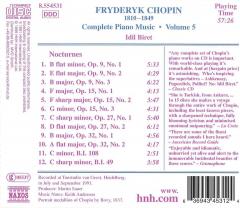 Chopin: Nocturnes 1. Complete Piano Music Vol. 5