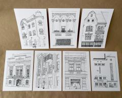 Carti postale de colorat - Timisoara de colorat