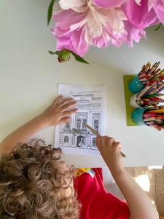 Carti postale de colorat - Timisoara de colorat