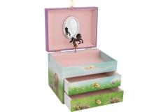 Cutie muzicala cu doua sertare - Cai