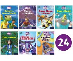 Coperta cărții Project X CODE: White and Lime Book Bands, Oxford Levels 10 and 11: Sky Bubble and Maze Craze, Class Pack of 24