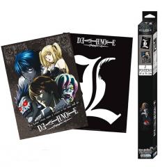 Set 2 postere - Death Note - L & Group, 52 x 38 cm