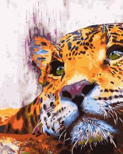 Set pictura pe numere - Tiger, 50x65 cm