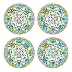 Set 4 farfurii pentru desert - Mediterraneo Blue