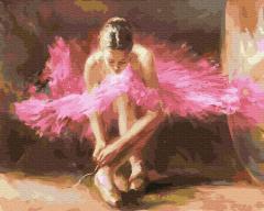 Set pictura pe numere - Ballerina, 40x50 cm