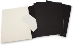 Set 3 caiete - Moleskine Cahier - X-Large, Plain - Black