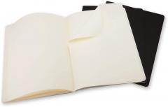 Set 3 caiete - Moleskine Cahier - X-Large, Plain - Black