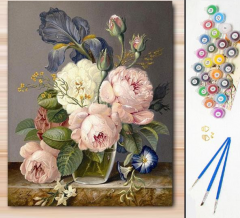 Set pictura pe numere - Simfonia bujorilor