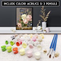 Set pictura pe numere - Simfonia bujorilor